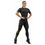 Nebbia Workout Jumpsuit INTENSE Focus Black/Gold XS Fitness hlače