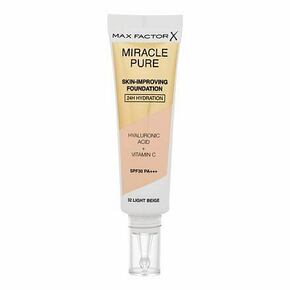 Max Factor Miracle Pure Skin-Improving Foundation puder za sve vrste kože 30 ml nijansa 32 Light Beige