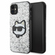 Karl Lagerfeld KLHCN61G2CPS Apple iPhone 11/XR silver hardcase Glitter Choupette Patch