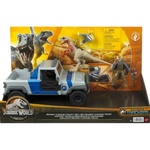 Jurassic World: Search N' Smash Scout Dino Catcher set s atrociraptorom i ljudskim figurama - Mattel