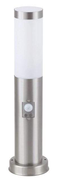 RABALUX 8267 | Inox Rabalux podna svjetiljka 45cm sa senzorom UV odporna plastika 1x E27 IP44 UV plemeniti čelik