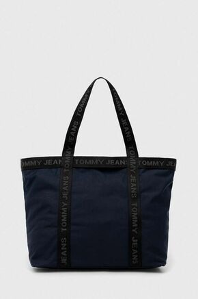 Tommy Jeans Shopper torba mornarsko plava / svijetlosiva / crna