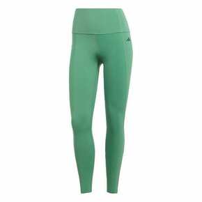 ADIDAS PERFORMANCE Sportske hlače 'Optime Power' sivkasto zelena / crna