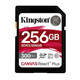 Kingston 256 GB Canvas React Plus SDXC UHS-II 300R / 260 W U3 V90 za Full HD / 4K / 8K