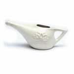 Neti Pot keramička posuda za ispiranje nosa s himalajskom soli - nosni tuš 150 ml + 25 g