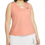 Ženska majica bez rukava Nike Court Dri-Fit Victory Tank Plus Line W - arctic orange/black/black
