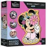 Wood Craft Junior: Disney Minnie miš svijet drveni puzzle 50 komada - Trefl