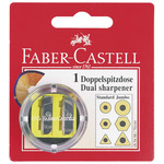 Šiljilo pvc s pvc kutijom 2rupe okruglo Faber Castell 185498 blister