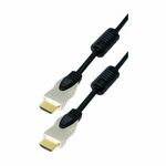 Transmedia HDMI cable metal plugs gold contacts, 1m, black