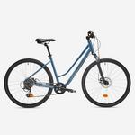 Hibridni bicikl Riverside 500 s niskim okvirom olujno plavi