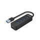Unitek Hub USB-A 4X USB-A 3.1, Active, 10W, H1117A