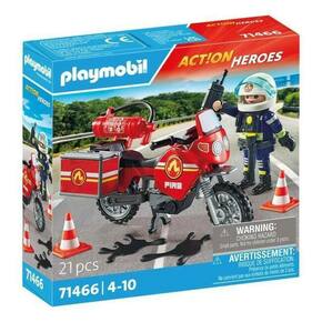 Playmobil: Motociklistički vatrogasac na mjestu nesreće (71466)