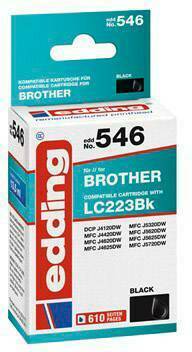 Edding patrona tinte zamijenjen Brother Brother LC223BK kompatibilan pojedinačno crn EDD-546 18-546