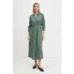 Haljina Marc O'Polo boja: zelena, midi, ravna, 500120821033