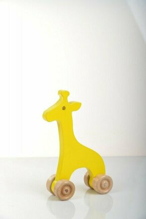 Woody Fashion Igračka Giraffe - Yellow