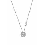 Srebrna ogrlica Michael Kors - srebrna. Ogrlica iz kolekcije Michael Kors. Model s ukrasnim elementima, izrađen od od srebra.