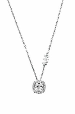 Srebrna ogrlica Michael Kors - srebrna. Ogrlica iz kolekcije Michael Kors. Model s ukrasnim elementima