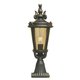 ELSTEAD BT3-M | Baltimore-EL Elstead podna svjetiljka 56cm ručno bojano 1x E27 IP44 antik brončano, jantar