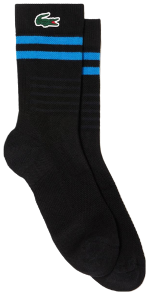 Čarape za tenis Lacoste Breathable Jersey Tennis Socks 1P - black/blue