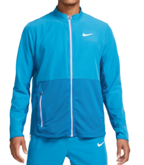 Muška sportski pulover Nike Court Advantage Packable Jacket - green abyss/rush fuchsia/white