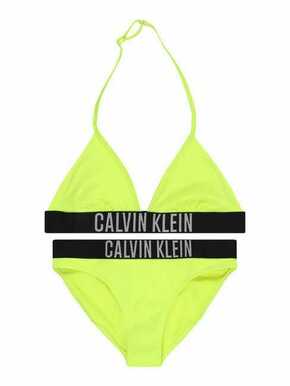 Calvin Klein Swimwear Bikini srebrno siva / limeta / crna