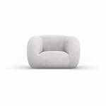 Svijetlo siva fotelja od bouclé tkanine Essen – Cosmopolitan Design