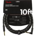 Fender Deluxe Instrument Cable Black 3m Tweed