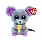 Mascot TY Beanie Boos Squeaker - mouse with cheese 15 cm