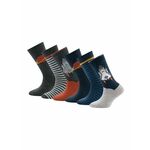 EWERS Čarape mornarsko plava / hrđavo smeđa / antracit siva / siva melange
