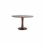Smeđi okrugao blagovaonski stol ø 130 cm Apulia – Light &amp; Living