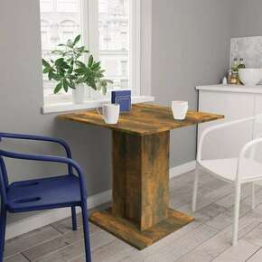 VidaXL Blagovaonski stol boja dimljenog hrasta 80 x 80 x 75 cm drveni