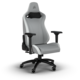 CORSAIR TC200 Gaming Stuhl mit Lederbezug – Standard Fit hellgrau weiß