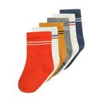 Carter's Čarape safirno plava / siva / narančasta / ciglasto crvena / bijela