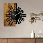 Ukrasni drveni zidni sat, Wooden Clock 40