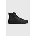 Tenisice Calvin Klein Jeans Vulcanized Mid Laceup Mix In Uc YM0YM00900 Triple Black 0GT
