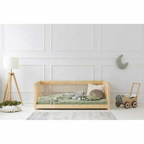 Dječji krevet od masivnog bora 80x180 cm u prirodnoj boji Mila CWW – Adeko
