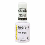 Nail polish Andreia Cotton Candy Top Coat Nº 01 Milky White 10,5 ml