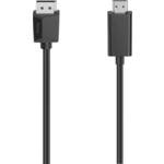 Hama DisplayPort / HDMI adapterski kabel DisplayPort utikač, HDMI A utikač 1.50 m crna 00200712 DisplayPort kabel