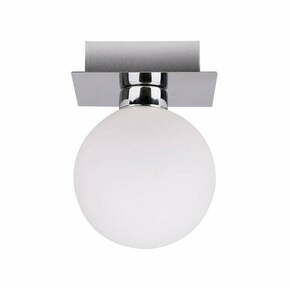 Stropna lampa srebrne boje sa staklenim sjenilom 10x10 cm Oden - Candellux Lighting