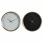 Table clock DKD Home Decor 25,7 x 4,2 x 25,7 cm Lady Golden Aluminium (2 Units)
