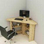 Studijski stol, Corner - Sapphire Oak