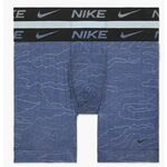 Bokserice Nike Dri-Fit ReLuxe Boxer Brief 2P - navy coded print/worn blue heather