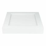 LED panel 18 W, kvadratni, nadgradna montažaa, 2700 K (toplo bijela boja svjetla), 1380 lm, Ra> 80, 20.000 h, promjer svjetiljke: 227 mm, promjer otvora za montažu: 200-210 mm, 165-265 V~ 50-60 Hz