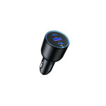 UGREEN auto punjač, 130W, 2x USB-C, USB-A, PD, QC 4.0, sivi 90413