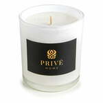 Bijela mirisna svijeća Privé Home Mimosa - Poire, vrijeme gorenja 60 h