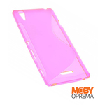Sony Xperia T3 roza silikonska maska