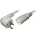 Transmedia Power Cable CEE 7/7 plug angled - IEC 320 C13 Jack TRN-N5-2WGL