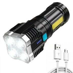 Multifunkcionalna 4LED ručna COB LED svjetiljka sa baterijom 1000lm AKCIJA