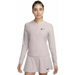 Ženska majica dugih rukava Nike Court Advantage Dri-Fit 1/4-Zip Tennis Mid Layer - platinum violet/black