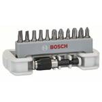 Bosch Accessories 2608522130 bit komplet 12-dijelni ravni prorez, križni phillips, križni pozidriv, unutarnji šesterokutni (TX)